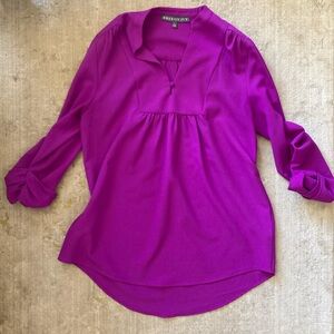 High low Brixon Ivy Purple blouse